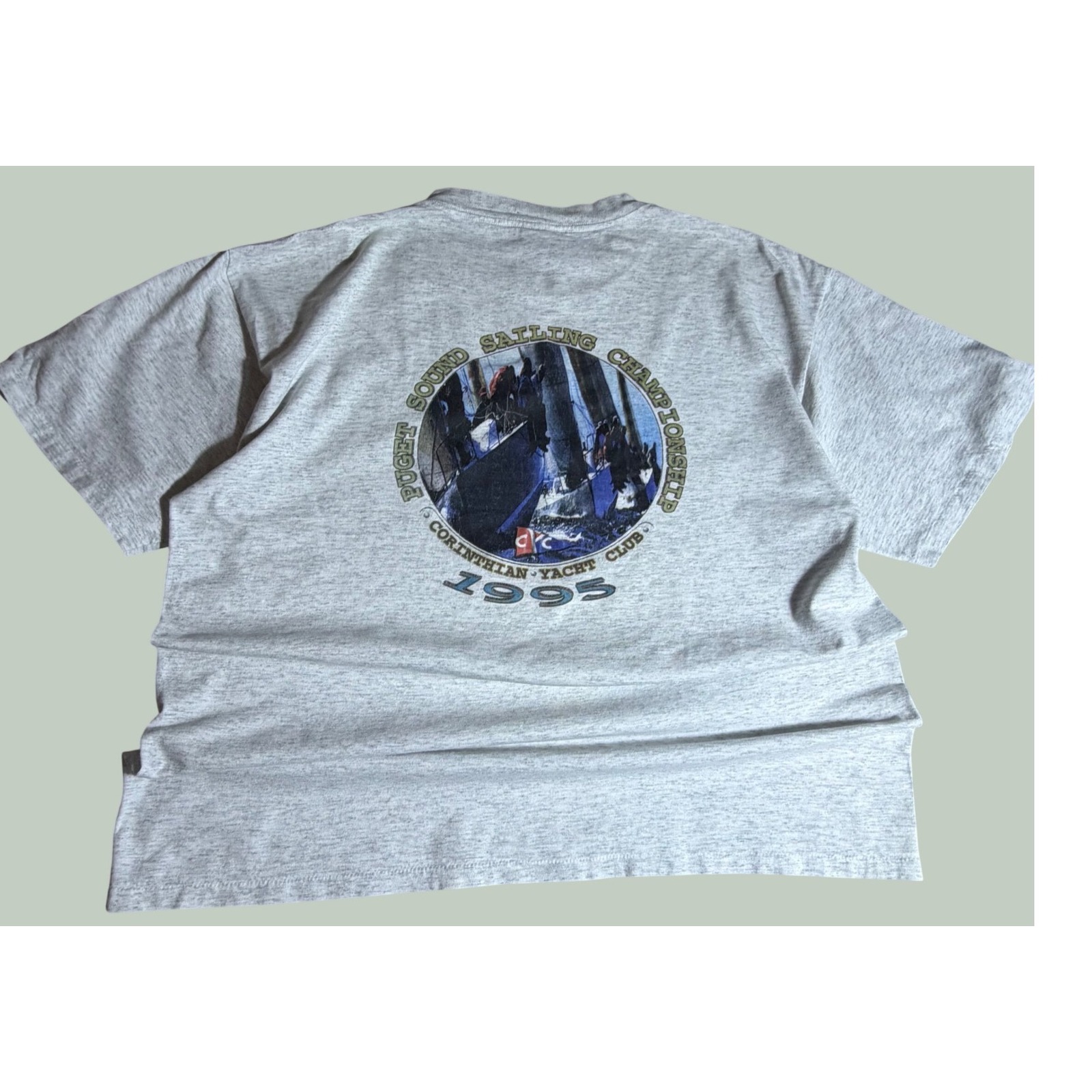 Vintage 1995 Puget Sound Sailing Championship TShirt Oneita Single Stitch Xl